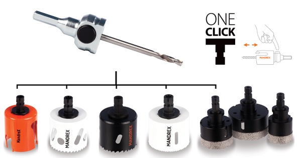 Mandrex One-Click Holesaw System